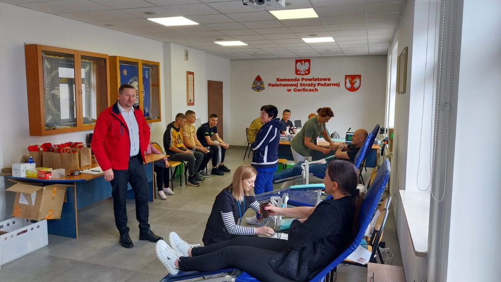 Akcja krwiodawstwa w KP PSP w Gorlicach (11.05)