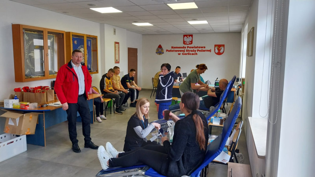 Akcja krwiodawstwa w KP PSP w Gorlicach (11.05)
