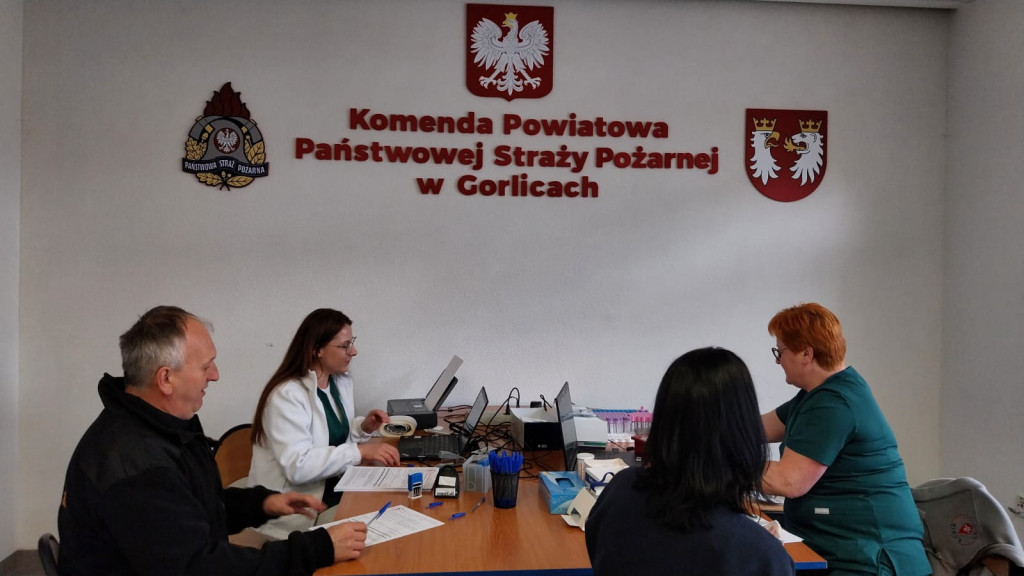 Akcja krwiodawstwa w KP PSP w Gorlicach (11.05)