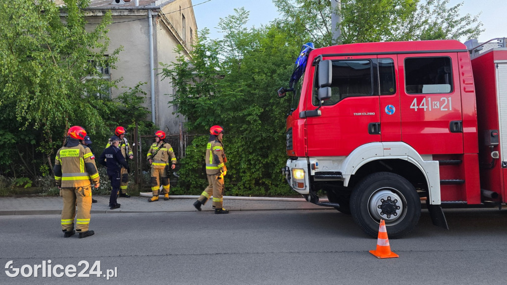 Pożar w pustostanie przy ul. Szpitalnej (27.05.)