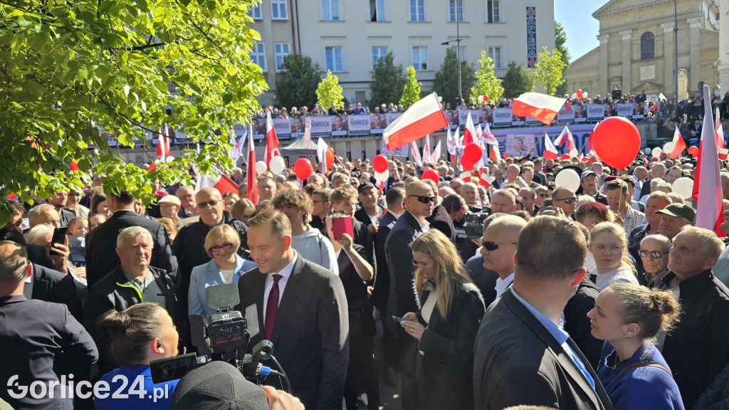 Karol Nawrocki w Gorlicach spotkał się z mieszkańcami