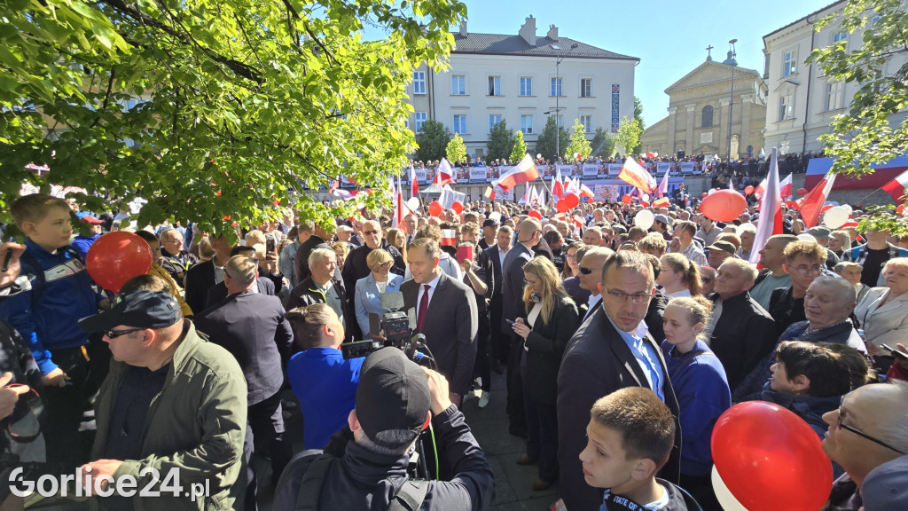Karol Nawrocki w Gorlicach spotkał się z mieszkańcami