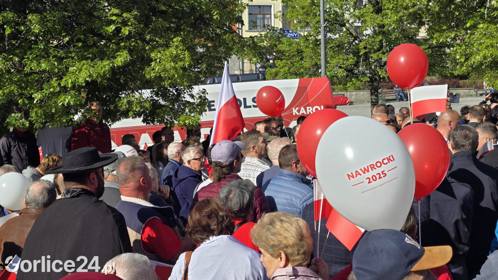 Karol Nawrocki w Gorlicach spotkał się z mieszkańcami