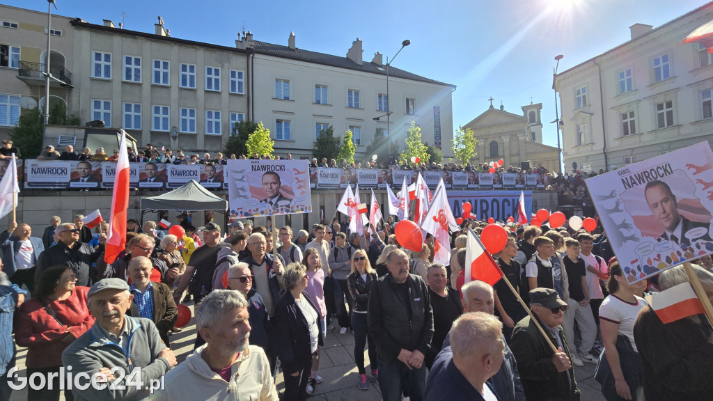 Karol Nawrocki w Gorlicach spotkał się z mieszkańcami
