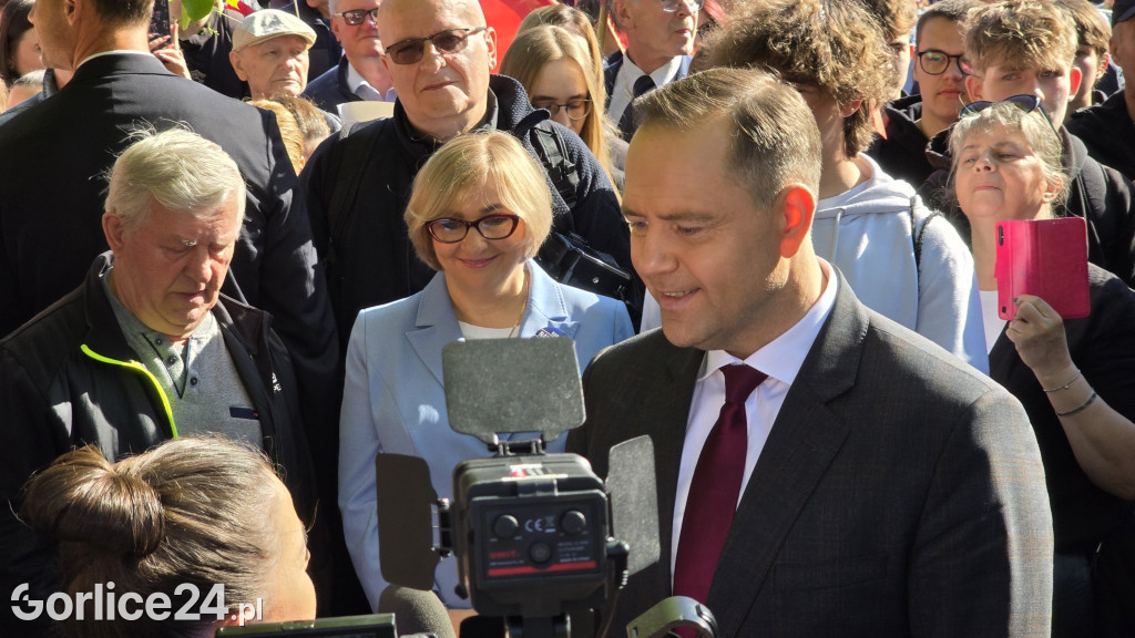 Karol Nawrocki w Gorlicach spotkał się z mieszkańcami