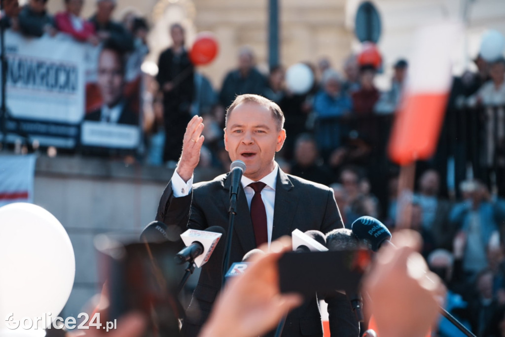 Karol Nawrocki w Gorlicach spotkał się z mieszkańcami
