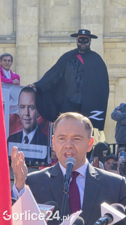Karol Nawrocki w Gorlicach spotkał się z mieszkańcami