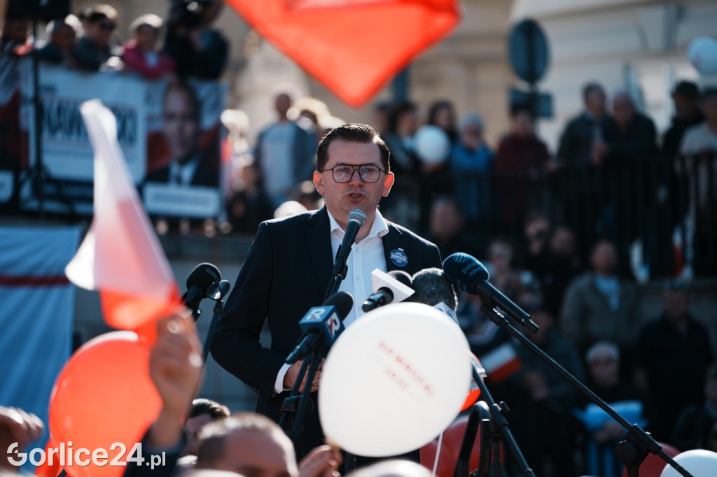 Karol Nawrocki w Gorlicach spotkał się z mieszkańcami