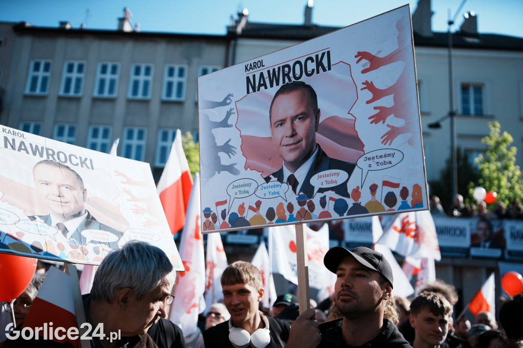 Karol Nawrocki w Gorlicach spotkał się z mieszkańcami