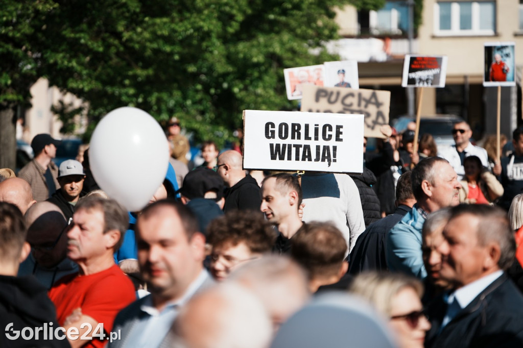 Karol Nawrocki w Gorlicach spotkał się z mieszkańcami