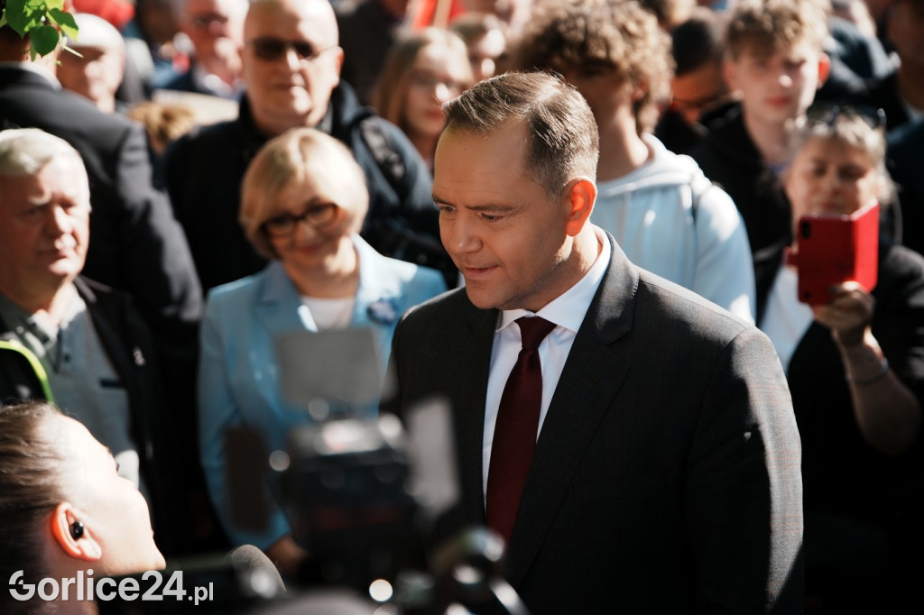 Karol Nawrocki w Gorlicach spotkał się z mieszkańcami