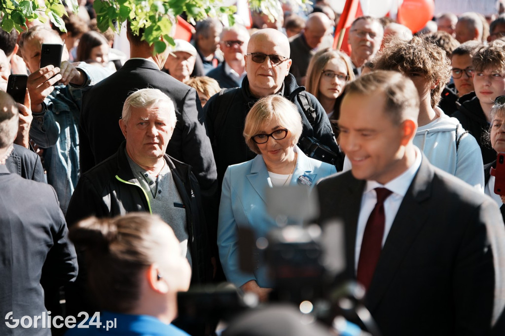 Karol Nawrocki w Gorlicach spotkał się z mieszkańcami