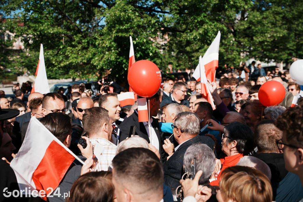 Karol Nawrocki w Gorlicach spotkał się z mieszkańcami