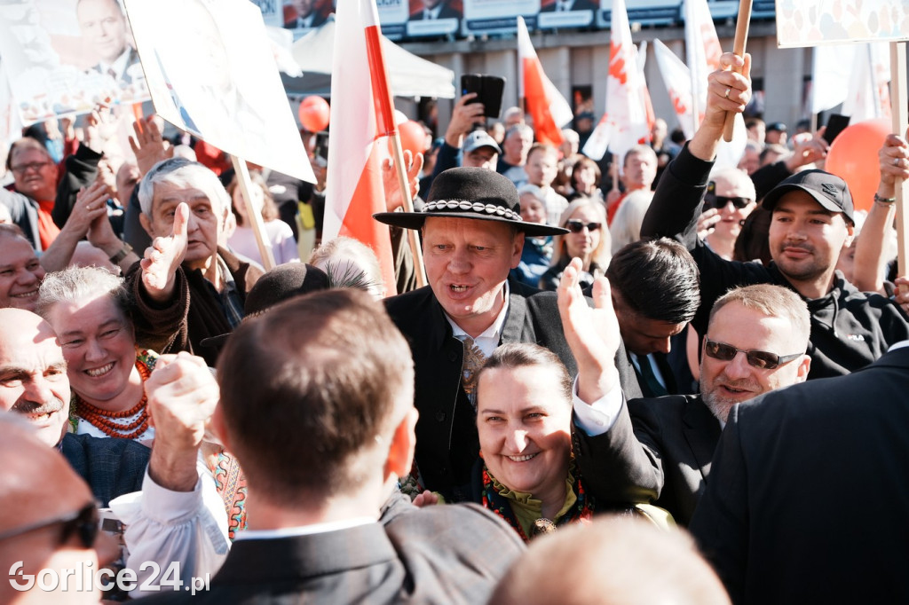 Karol Nawrocki w Gorlicach spotkał się z mieszkańcami