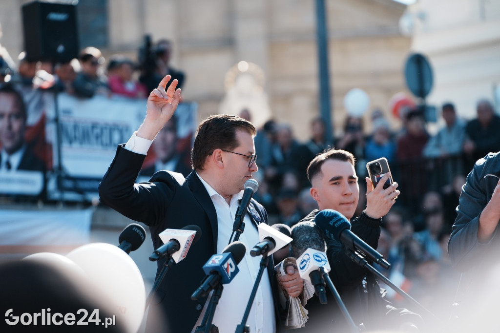 Karol Nawrocki w Gorlicach spotkał się z mieszkańcami