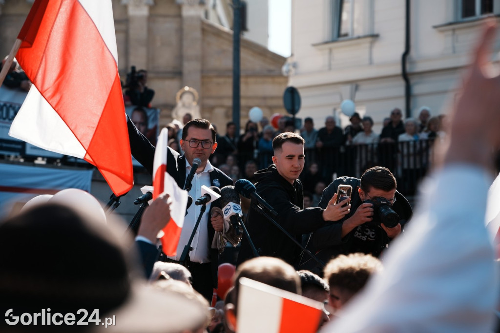 Karol Nawrocki w Gorlicach spotkał się z mieszkańcami
