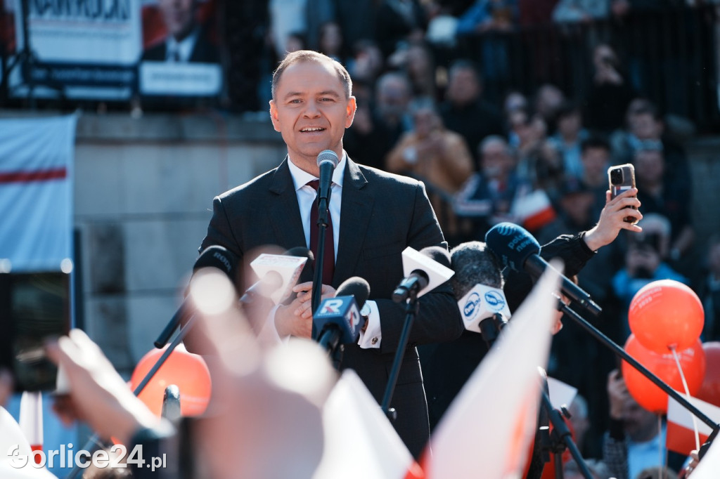 Karol Nawrocki w Gorlicach spotkał się z mieszkańcami