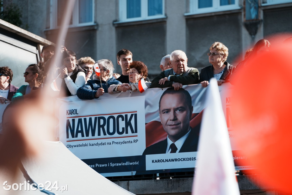 Karol Nawrocki w Gorlicach spotkał się z mieszkańcami