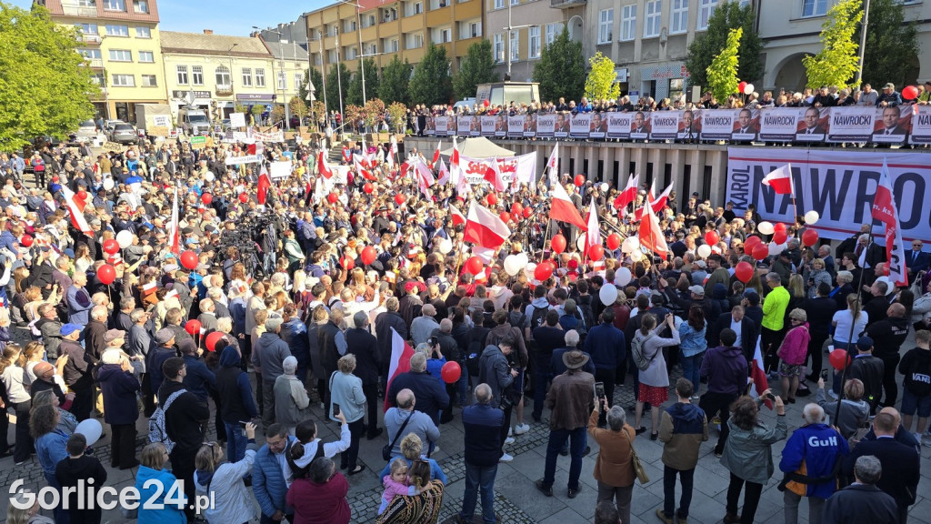 Karol Nawrocki w Gorlicach spotkał się z mieszkańcami