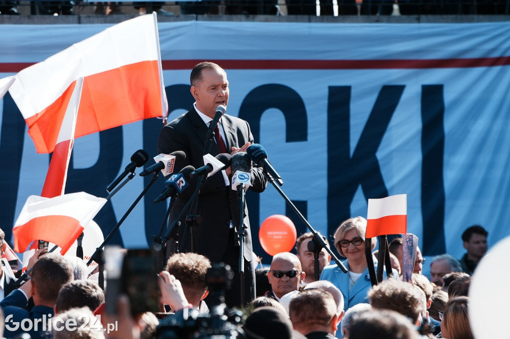 Karol Nawrocki w Gorlicach spotkał się z mieszkańcami