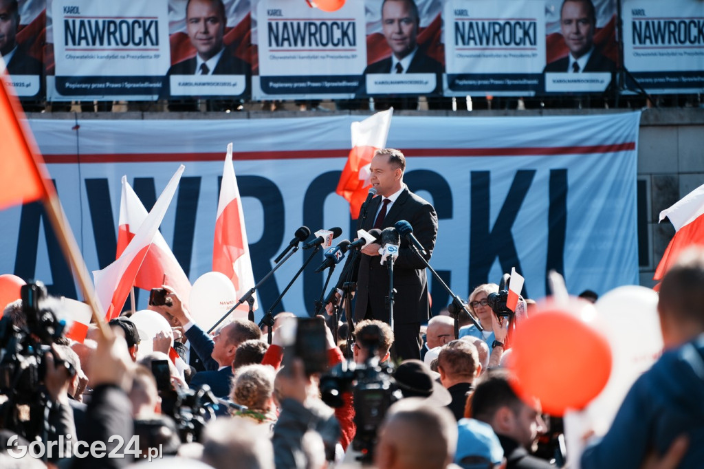 Karol Nawrocki w Gorlicach spotkał się z mieszkańcami
