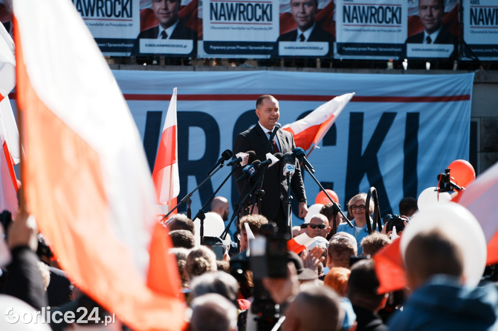 Karol Nawrocki w Gorlicach spotkał się z mieszkańcami