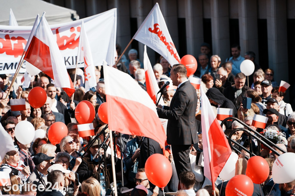 Karol Nawrocki w Gorlicach spotkał się z mieszkańcami