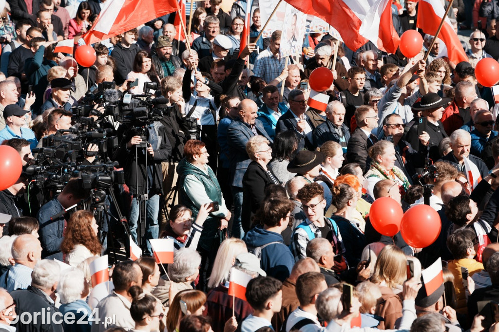 Karol Nawrocki w Gorlicach spotkał się z mieszkańcami
