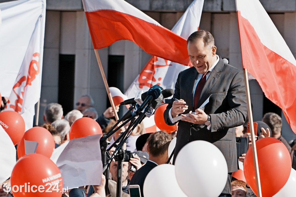 Karol Nawrocki w Gorlicach spotkał się z mieszkańcami