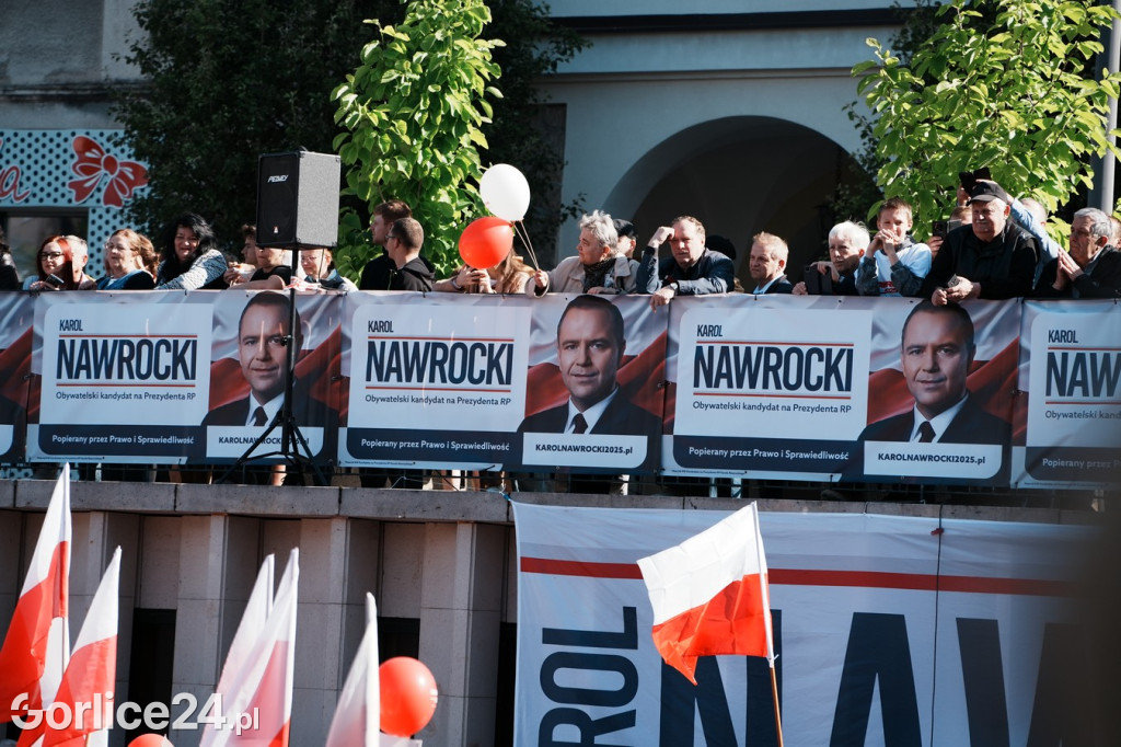 Karol Nawrocki w Gorlicach spotkał się z mieszkańcami