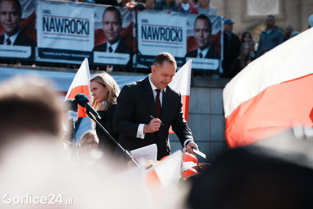 Karol Nawrocki w Gorlicach spotkał się z mieszkańcami