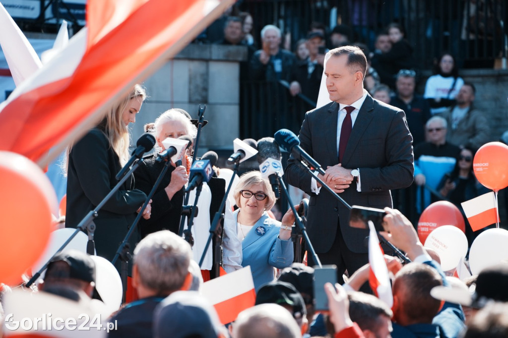 Karol Nawrocki w Gorlicach spotkał się z mieszkańcami
