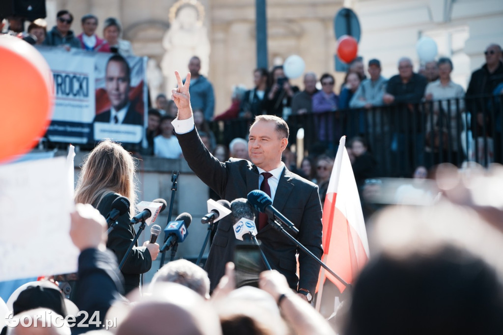 Karol Nawrocki w Gorlicach spotkał się z mieszkańcami