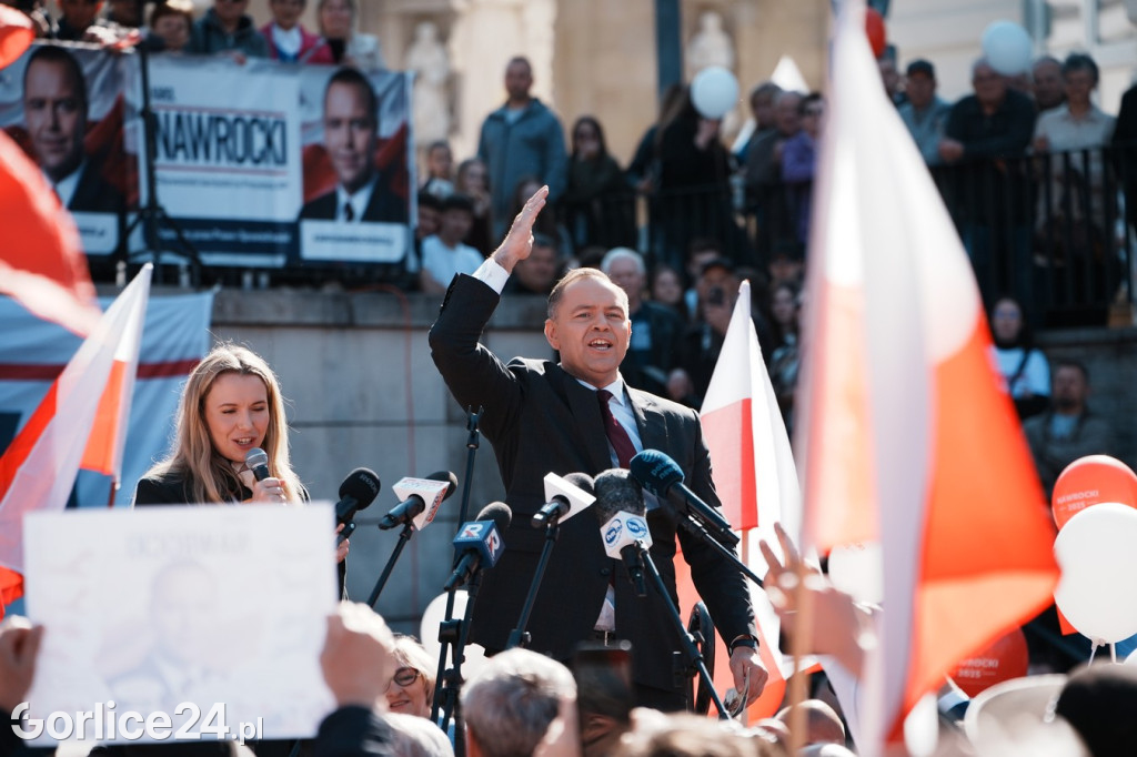 Karol Nawrocki w Gorlicach spotkał się z mieszkańcami