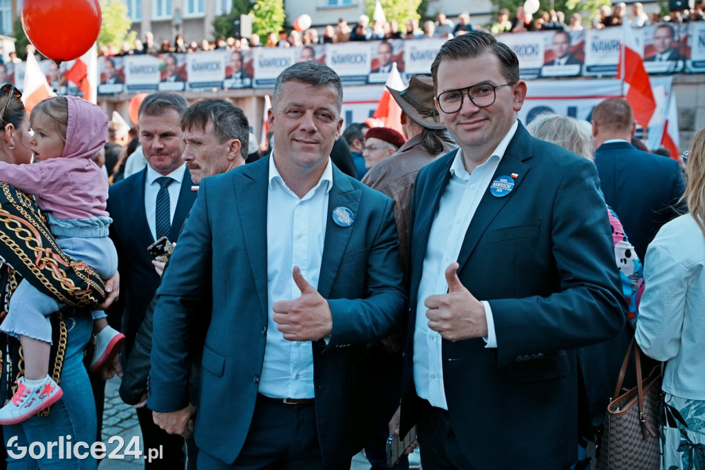 Karol Nawrocki w Gorlicach spotkał się z mieszkańcami