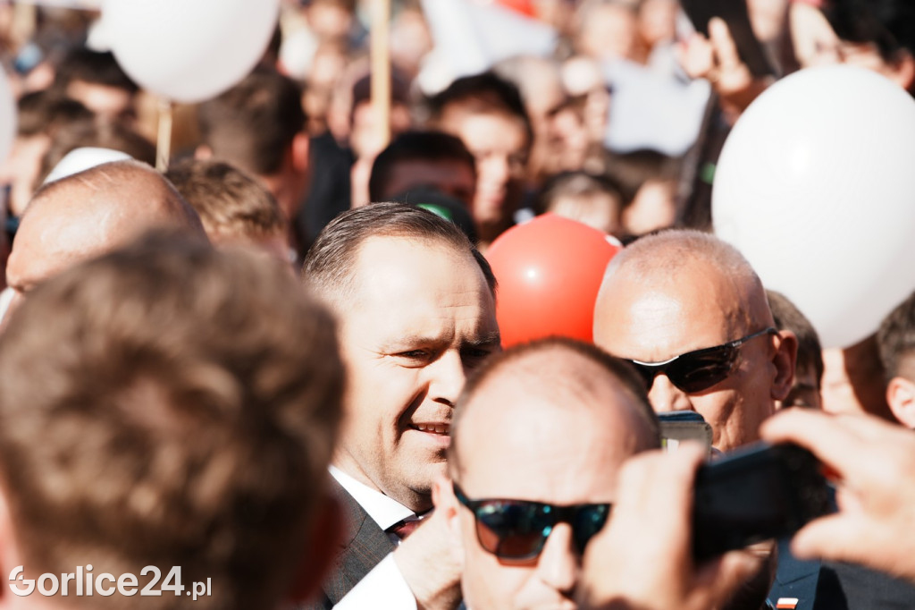 Karol Nawrocki w Gorlicach spotkał się z mieszkańcami