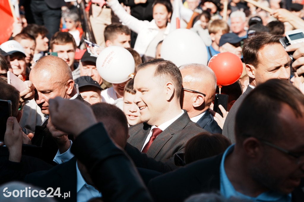 Karol Nawrocki w Gorlicach spotkał się z mieszkańcami