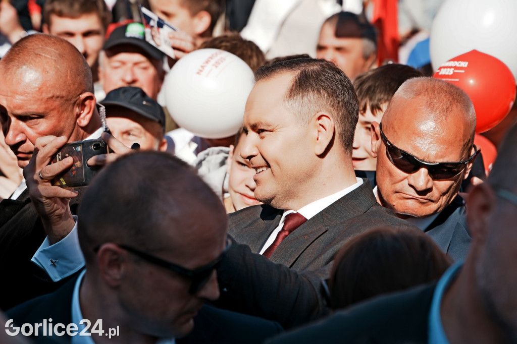 Karol Nawrocki w Gorlicach spotkał się z mieszkańcami