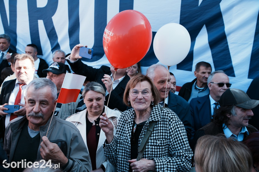 Karol Nawrocki w Gorlicach spotkał się z mieszkańcami