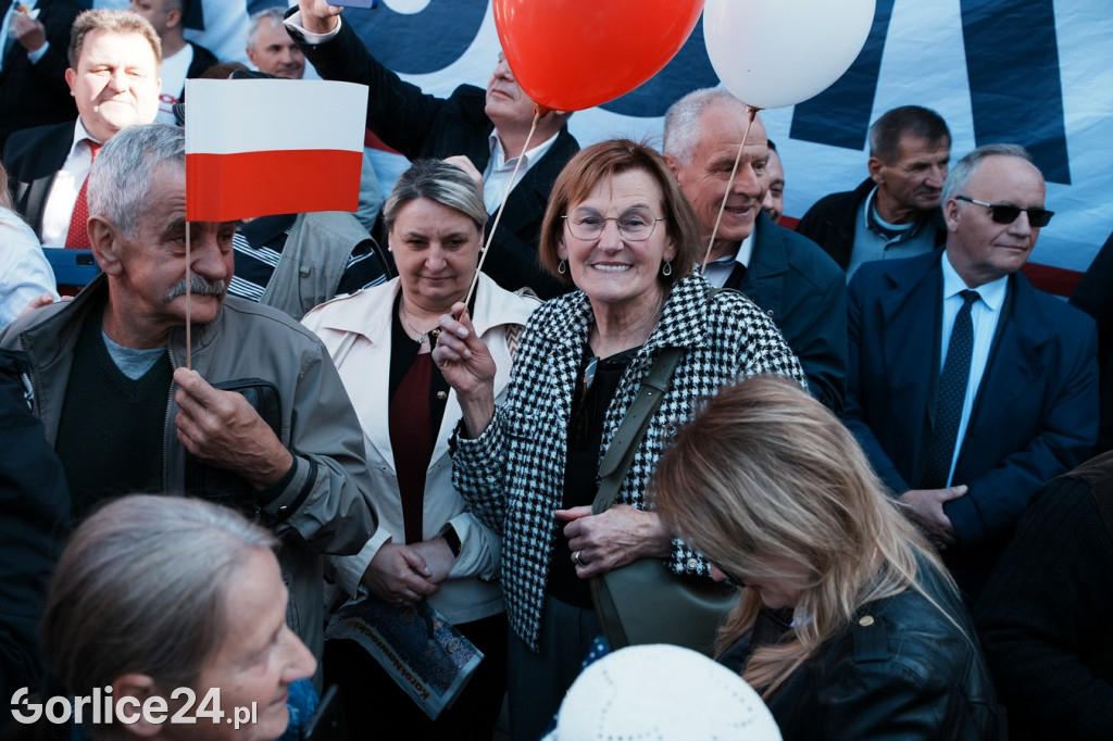 Karol Nawrocki w Gorlicach spotkał się z mieszkańcami