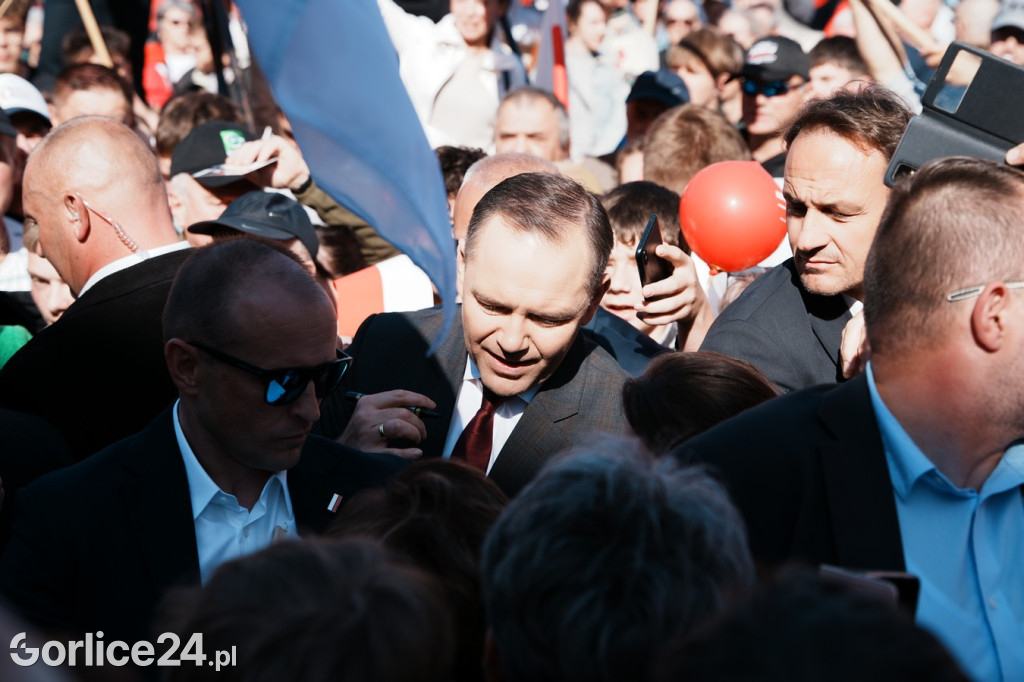 Karol Nawrocki w Gorlicach spotkał się z mieszkańcami