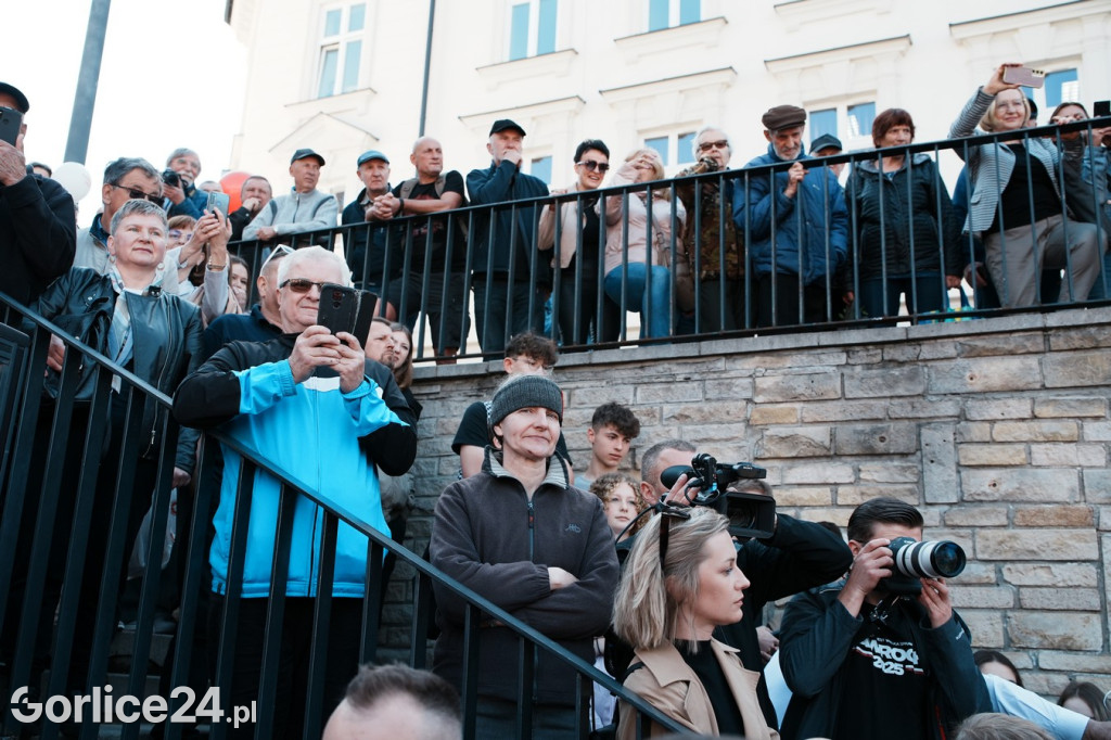 Karol Nawrocki w Gorlicach spotkał się z mieszkańcami