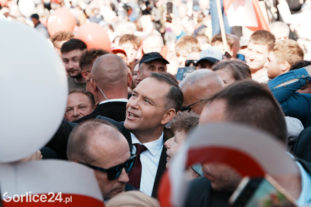 Karol Nawrocki w Gorlicach spotkał się z mieszkańcami