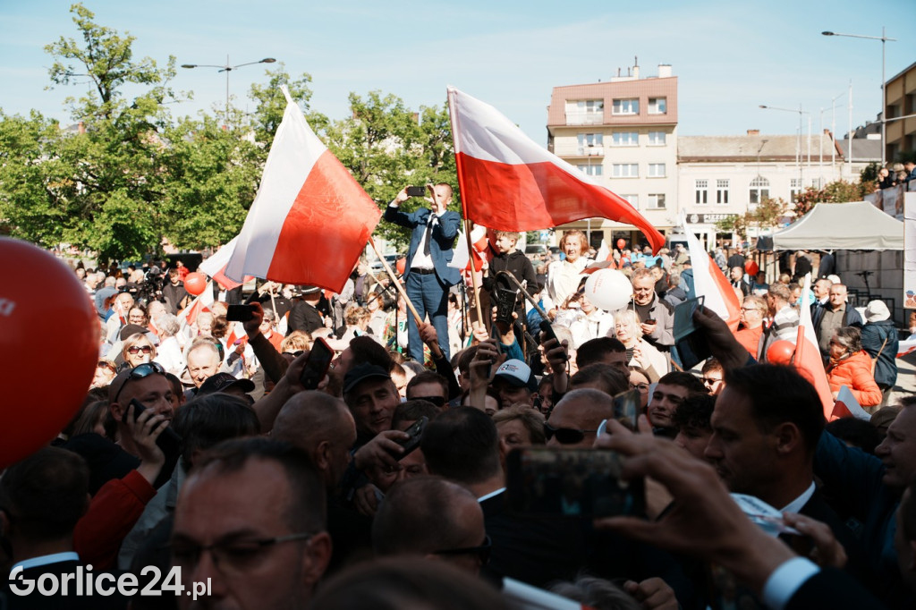 Karol Nawrocki w Gorlicach spotkał się z mieszkańcami