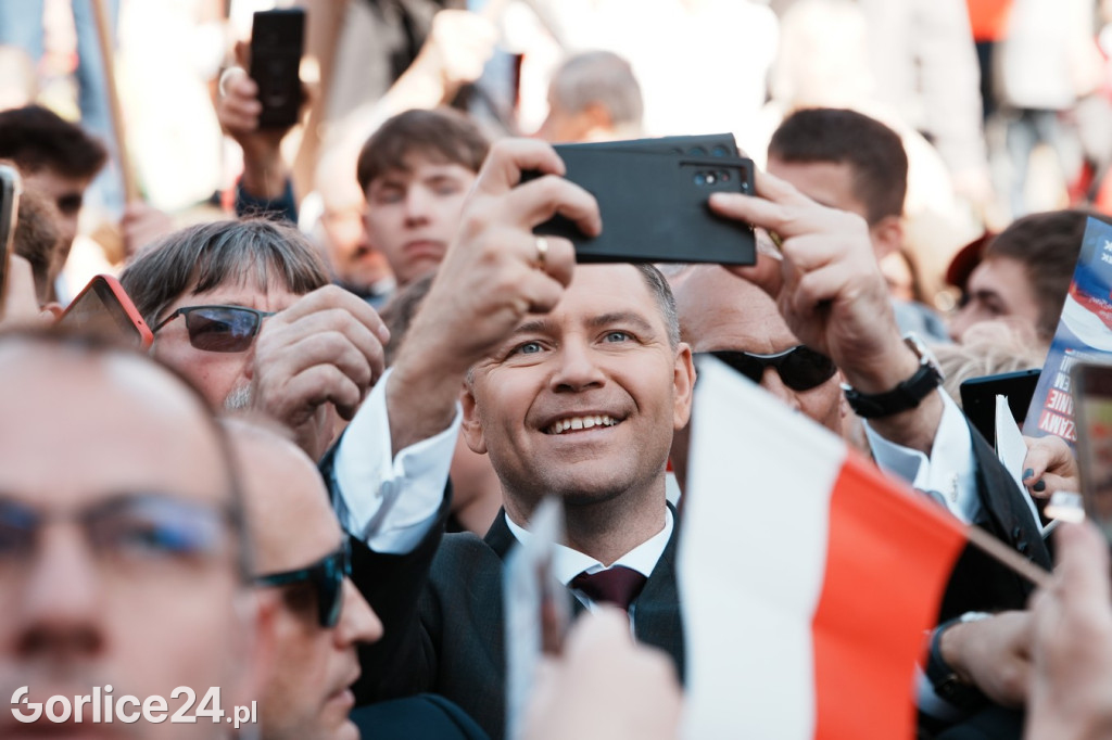 Karol Nawrocki w Gorlicach spotkał się z mieszkańcami