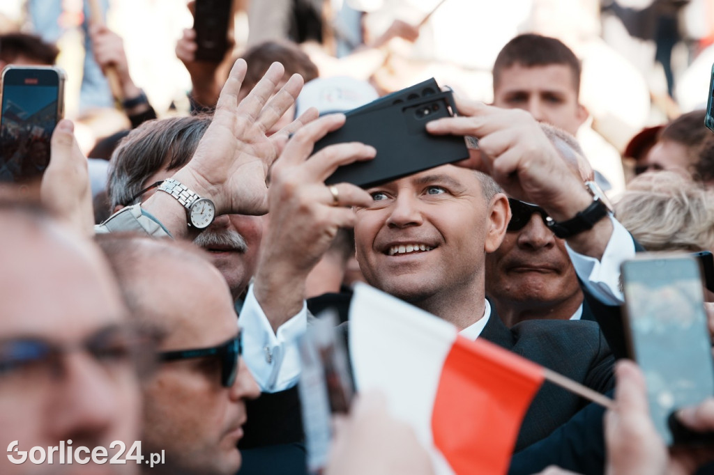 Karol Nawrocki w Gorlicach spotkał się z mieszkańcami