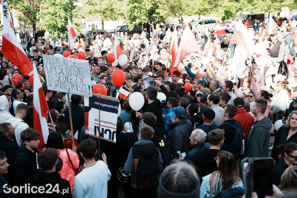 Karol Nawrocki w Gorlicach spotkał się z mieszkańcami