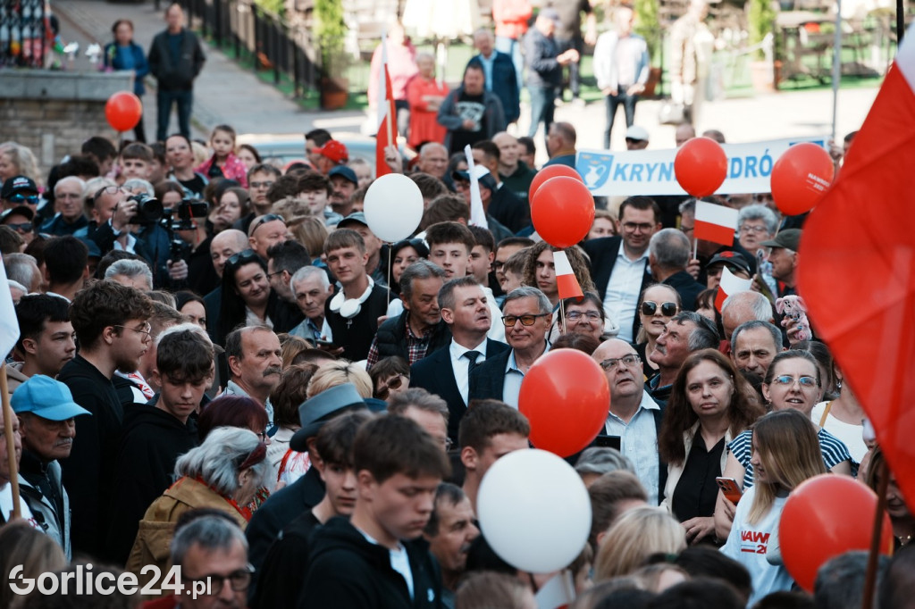 Karol Nawrocki w Gorlicach spotkał się z mieszkańcami