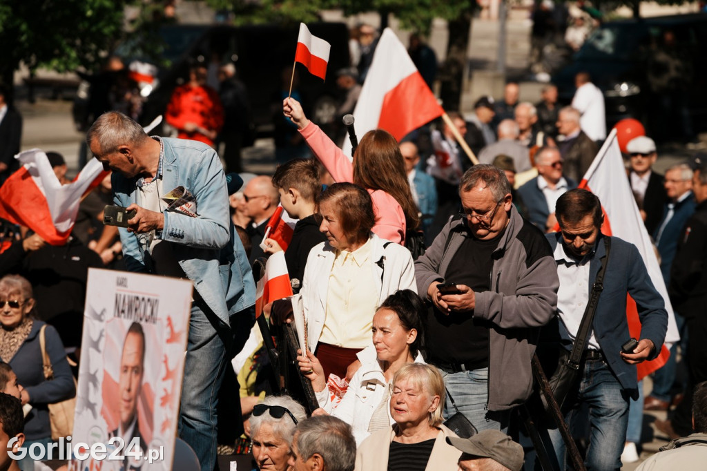 Karol Nawrocki w Gorlicach spotkał się z mieszkańcami