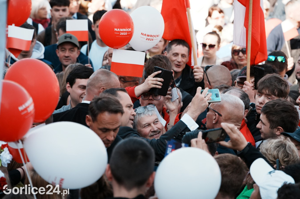 Karol Nawrocki w Gorlicach spotkał się z mieszkańcami